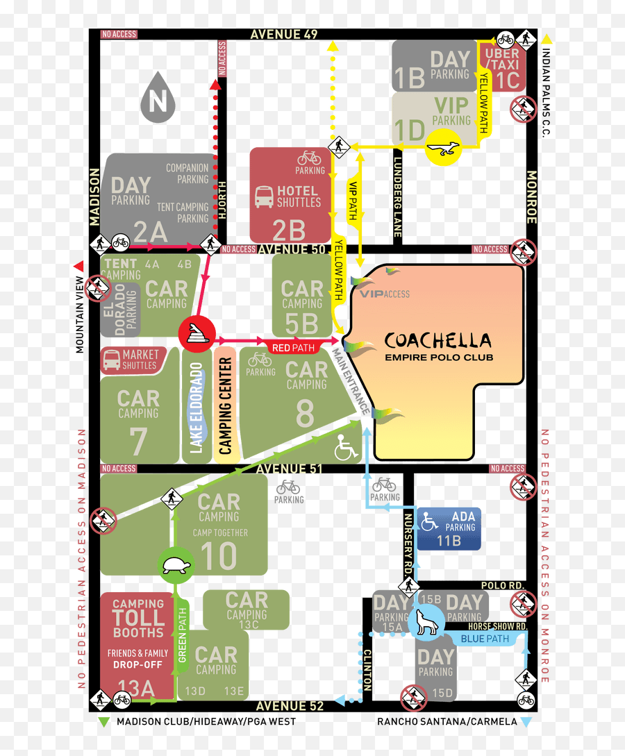 Coachella 2018 Set Times Festival Map - Empire Polo Club Map Emoji,Parking Emoji