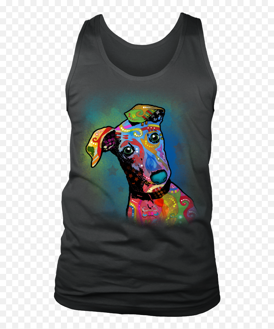 Greyhound Menu0027s Tank All Sizes U0026 Colors - No Pain No Gain Magikarp Tank Top Emoji,Dog With Glasses Emojis