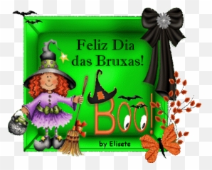 Recados De Halloween Para Facebook E Orkut - Megamensagens Witch Hat Emoji,Emoticons Para Bom Dia