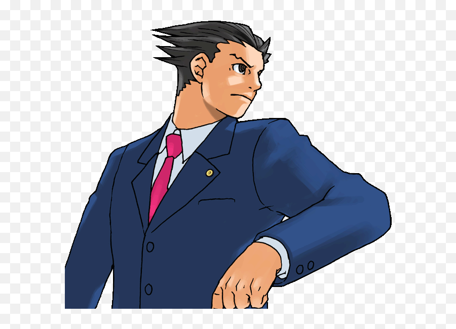 Phoenix Wright Hd Sprites - Phoenix Wright Sprites Emoji,Phoenix Wright Text Emoticons