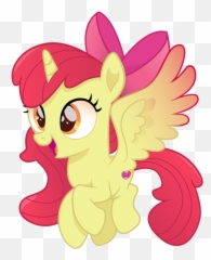 Applebloom Alicorn Sticker - My Little Pony Princess Apple Bloom Emoji,Mlp Emojis Fan Made