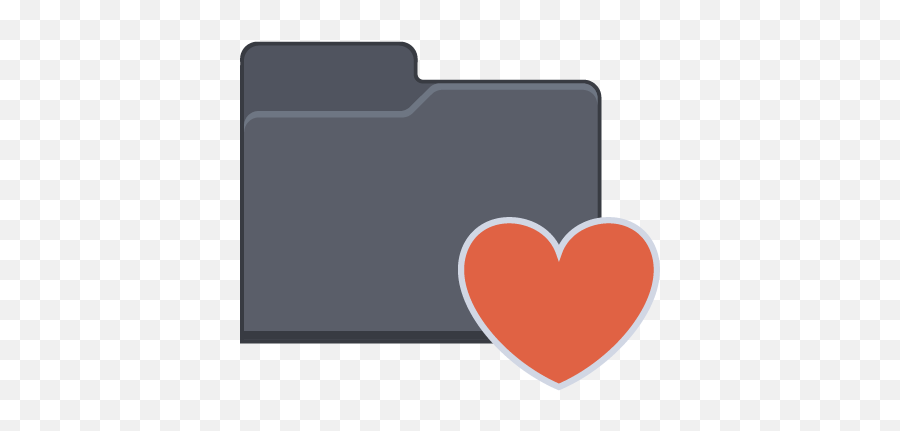 Heart Folder Icon Flat Folder Iconset Pelfusion - Windows Folder Icon Heart Emoji,Hart Emoji
