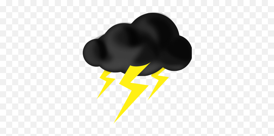Thunder Lightning Effects Images - Thunder Cloud Clip Art Emoji,Thunderstrom Emoji
