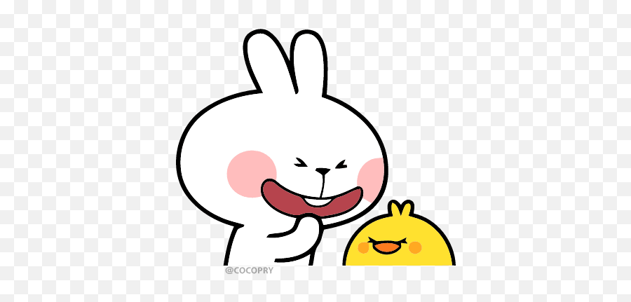 Pin - Cute Rabbit Sticker Gif Emoji,Fujoshi Emoticon