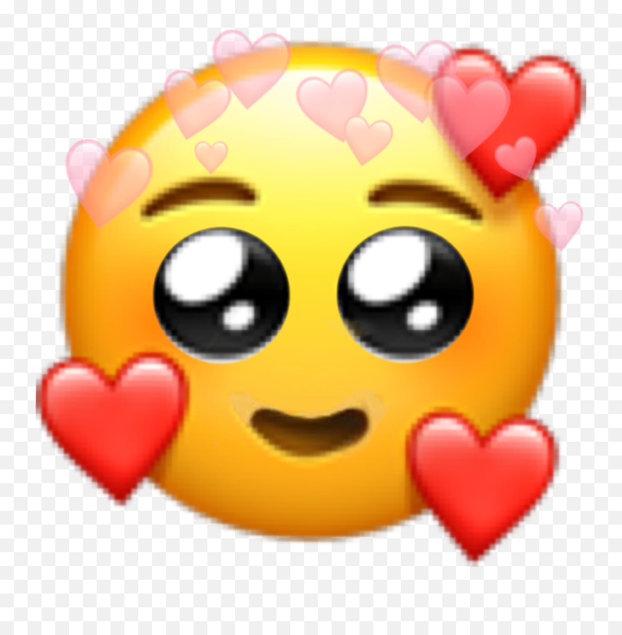 Love Cute Kawai Emoji Heart Eyes Uwu Sticker By Julia - Pleading Love Emoji,Emoticon Eyes Cartoon