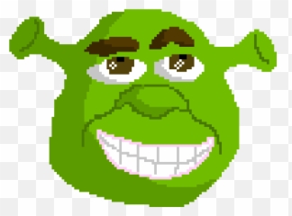 Shrek Face Png Shrek Pixel Art Maker - Pixel Shrek Clipart Shrek Pixel Art Face Emoji,Draw An Emotion Faces With Hats