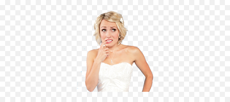 Do I Really Need A Hair U0026 Makeup Team On My Wedding Day - Confused Bride Emoji,Beautiful Girl Mixed Emotions