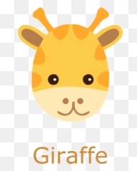 Giraffe Clipart Png - Cartoon Giraffe Face Outline Emoji,Giraffe Emoji Face