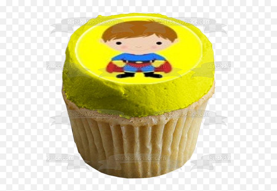 Superhero Kids Batman Superman Wonder Woman Edible Cupcake Topper Images Abpid05320 - Food Race Cars Hot Wheels Emoji,Emoticons Superhero Wonder Women