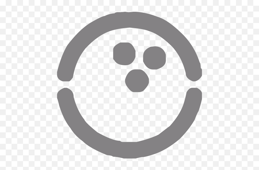 Gray Bowling Ball Icon - Free Gray Bowling Ball Icons Dot Emoji,Emoticon For Bowling