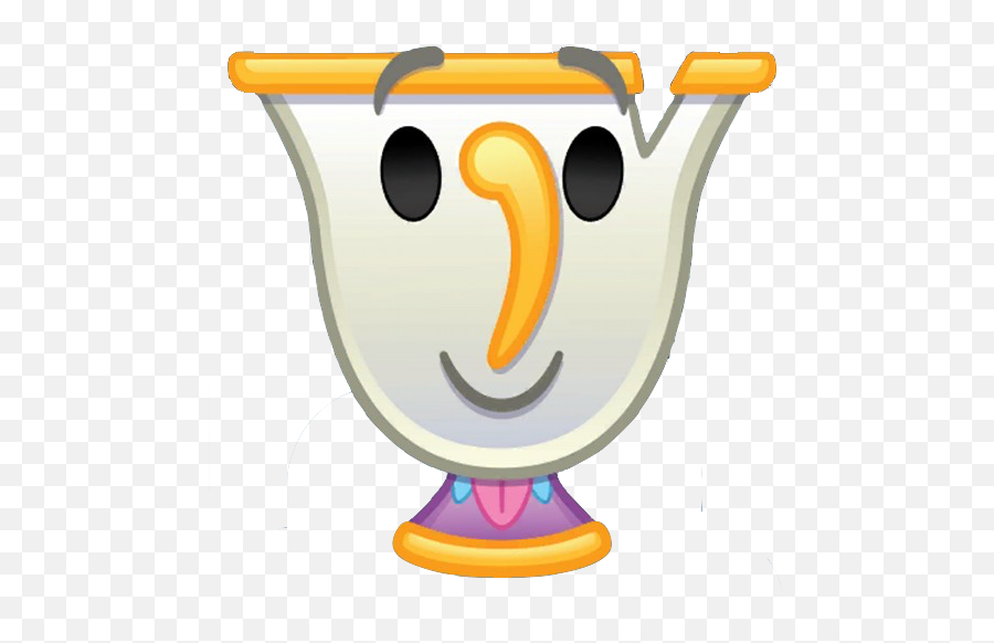Chip As A Teacup - As An Emoji Smiling Drawing By Disney Emoji Blitz Beauty And The Beast,Disney Emoji Blitz