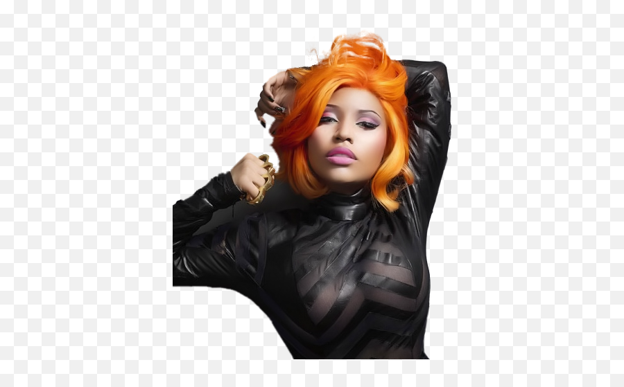 Nicki Minaj Orange Hair Psd Official Psds - Nicki Minaj With Orange Hair Emoji,Emoji Nikci Minaj