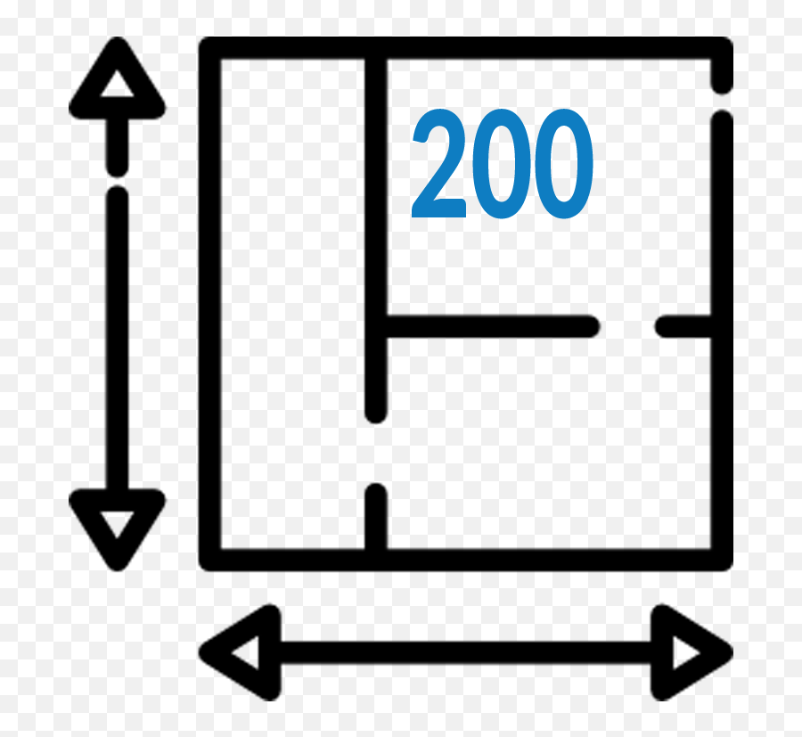 200 Square Feet Coverage - Room Clipart Full Size Clipart Floor Plan Emoji,Feet Emoji