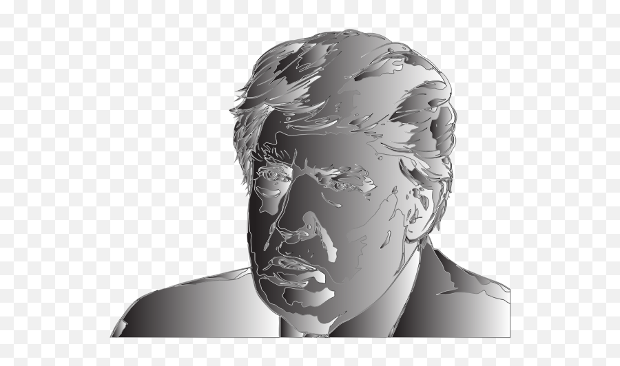 Donald Trump Portrait 3 Surreal 3 - Hair Design Emoji,Donald Trump Face Emoticon