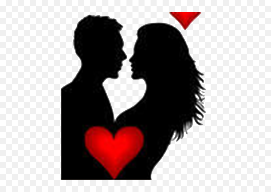 Love Kiss Silhouette - Men And Women Kissing Png Download Love Kiss Png Emoji,Intimate Kiss Emoji