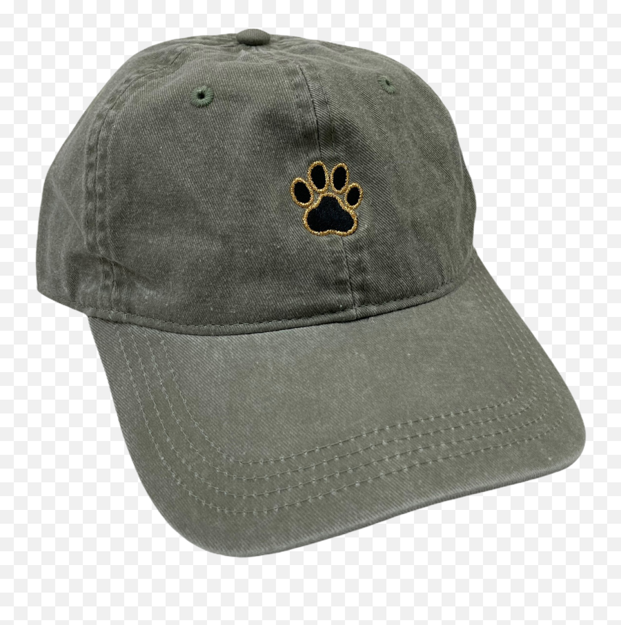 Khaki Green Embroidered Paw Dad Hat Emoji,Emojis By Brand