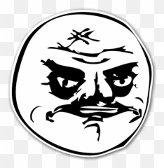 Die Cut Memes Angry Face U2013 Stickerapp Shop Emoji,Angry Emoji Pixel