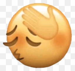 Emoji Mood Currentmood Sticker - Hand Over Face Emoji Meme,Sassy Emoji