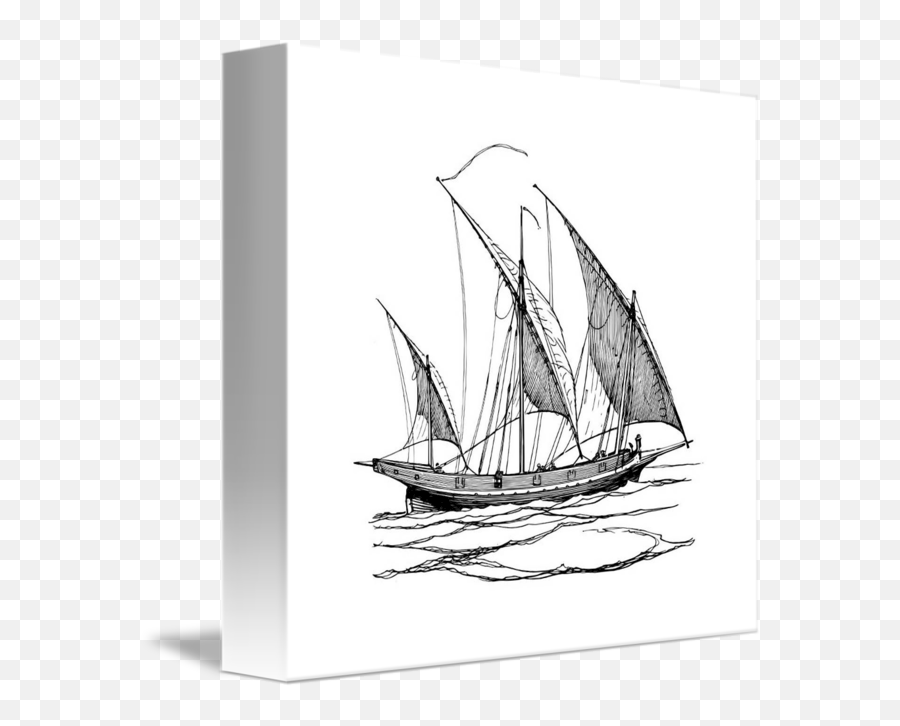 Sailing Ship Drawing Graphics By Radiy Bohem Emoji,Conveying Emotions In Drawings