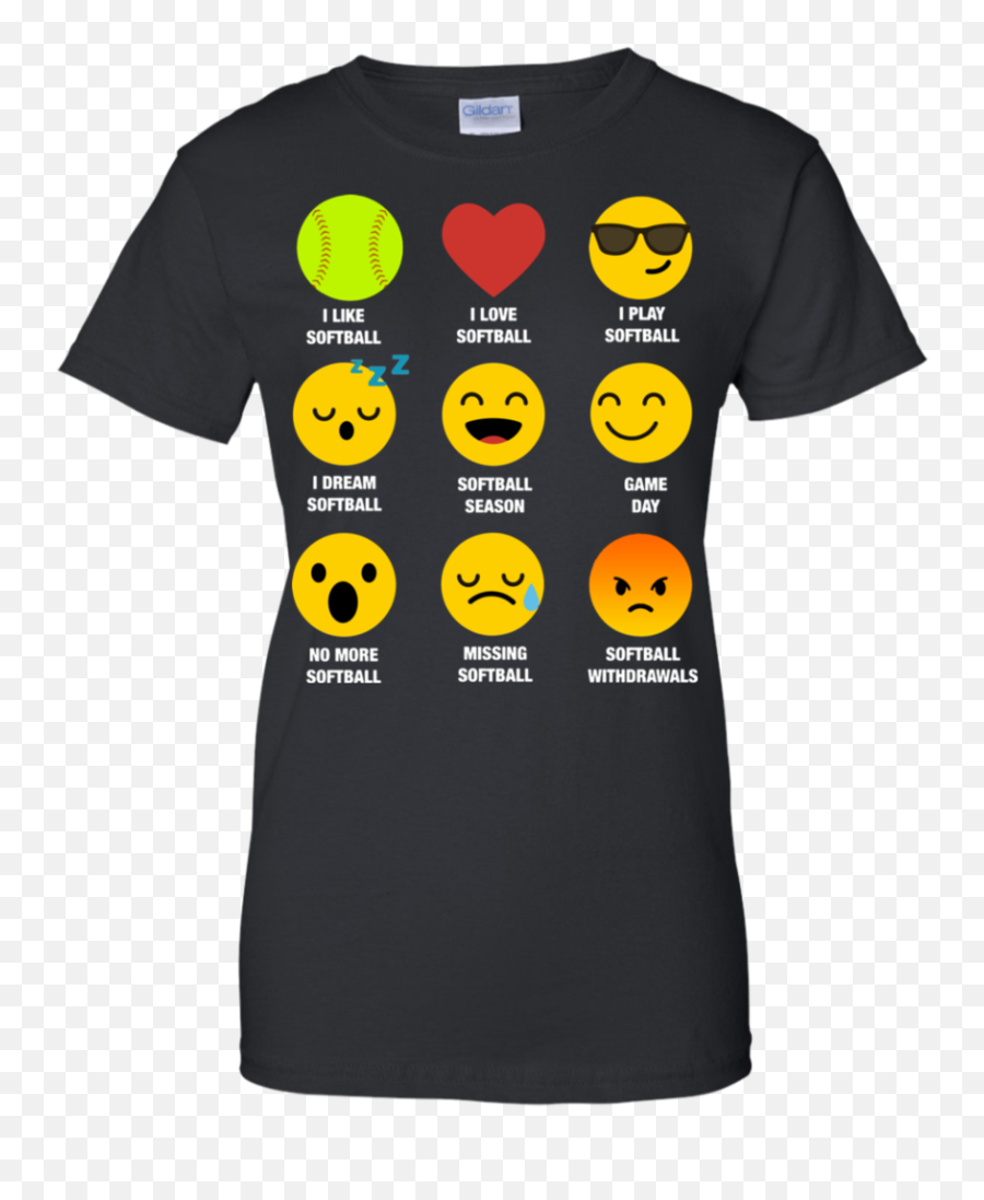 I Love Softball Emoji Emoticon Team Jersey Style Graphic Men,Emoticons Women