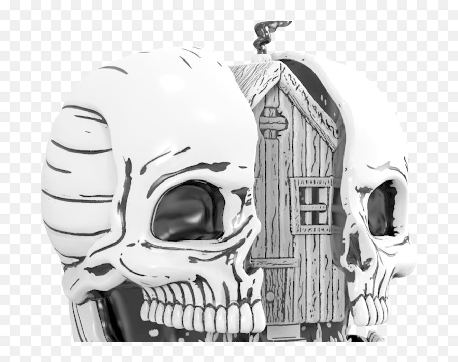 Skull House By Eli Klemmeck Neolei X Mighty Jaxx - The Toy Emoji,Lol Skull Emoji