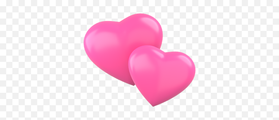 Premium Double Heart 3d Illustration Download In Png Obj Or Emoji,Double Heart Emoji