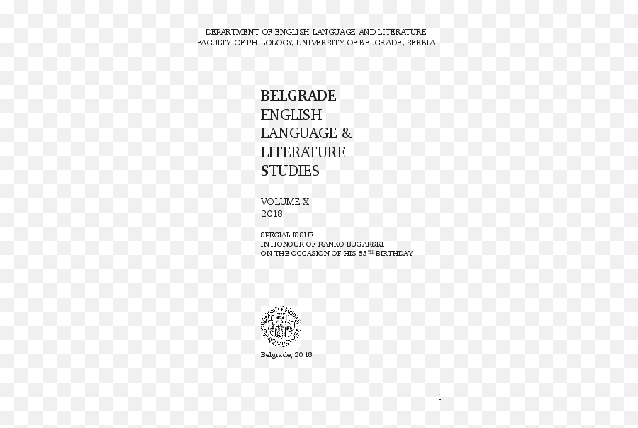 Pdf 21st Century Standard Language Ideology In Serbia And - Dot Emoji,Guess The Emoji Mailbox Police