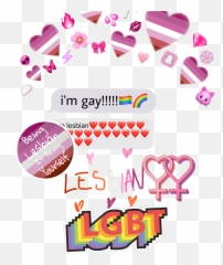 Lesbian Stiket Next Sticker By Diriram5 - Girly Emoji,Lesbian Sign Emoji