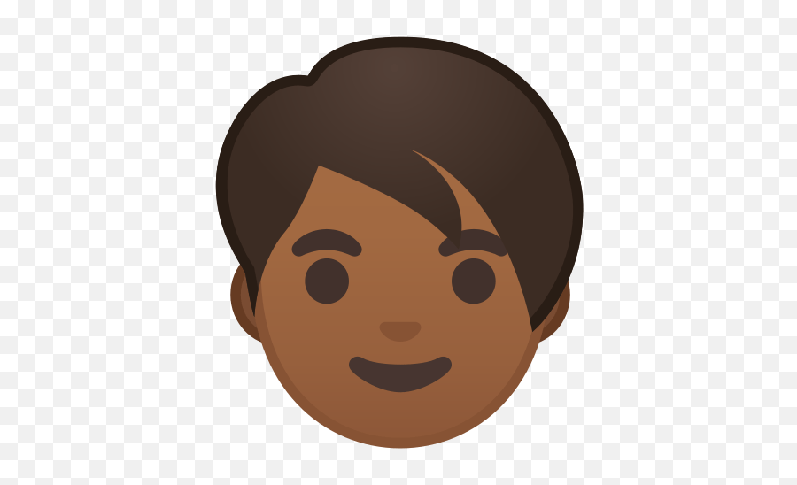 Person Emoji With Medium - Child Emoji,Dark Skin Emoji