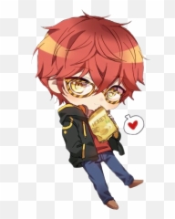 707 Saeyoung Luciel Choi Sticker By Narwhal738 - Seven Zero Seven Chibi Emoji,Seven Mystic Messenger Emoji