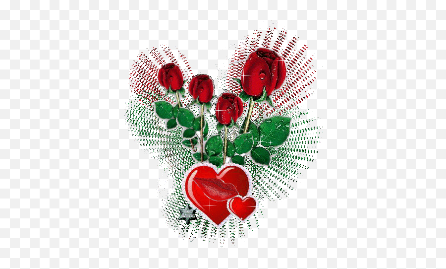 Iss Pyaar Ko Kya Naam Doon - Love Heart Flower Gif Emoji,Webfetti Emoticons