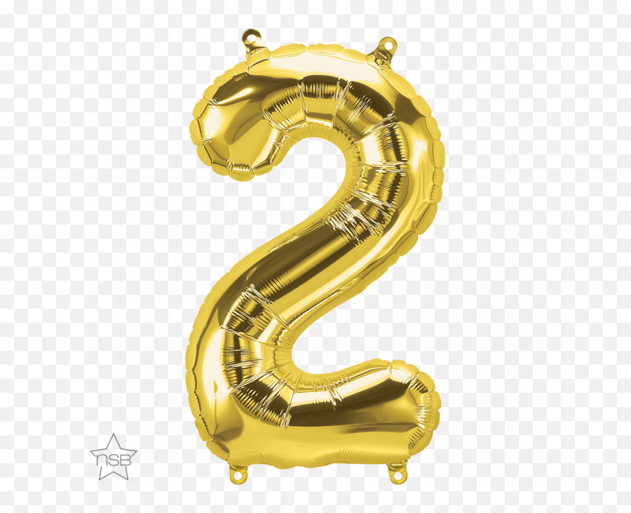 34 Number Age 22nd Birthday - Two Gold Shape Foil 2 Number Balloon Png Emoji,Emoji Movie We Are Number 2