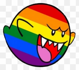 Gaysper - Black And White Mario Ghost Emoji,Gaysper Emoji