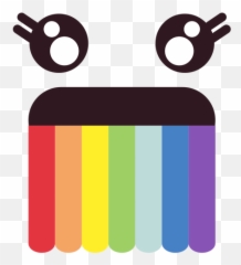 Simple Puking Rainbows Emoticon Face - Emoji Vomitando Arco Iris,Puking Emoji