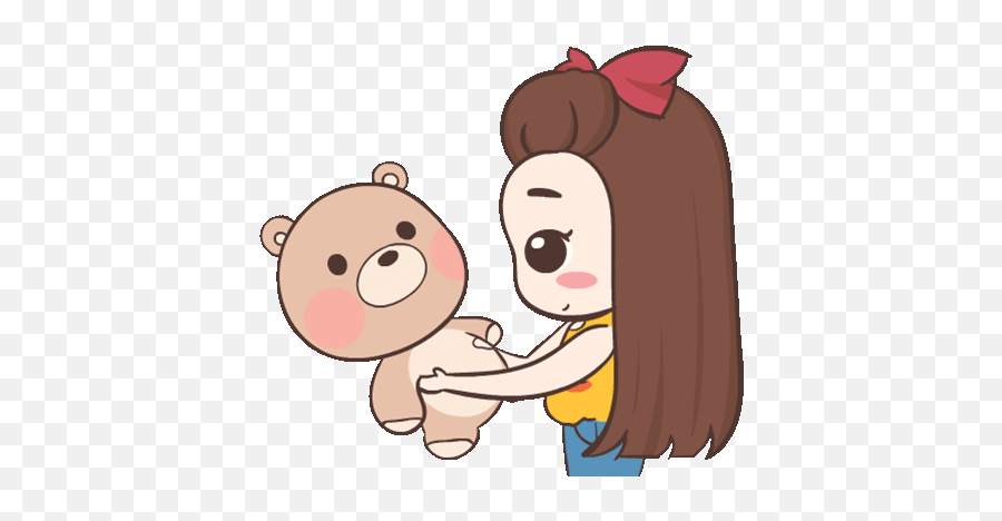 Pukpang Popup2 Cute Love Gif Cute Cartoon Pictures Cute Gif - 3 Emoji,Pili Emoji