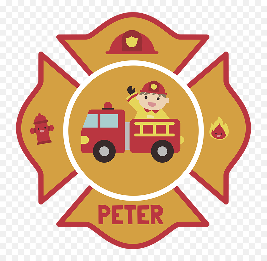 Vinilo Para Niños Con Nombre Personalizable De Bombero - Reservoir Fire Dept Emoji,Emojis Para Decorar Textos