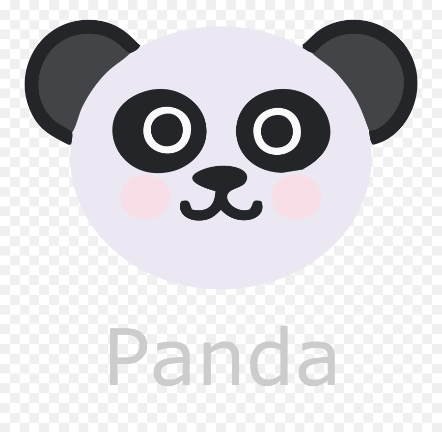 Panda Face Cartoon - Clip Art Transparent Cartoon Jingfm Titeres De Bolsa De Panda Emoji,Panda Emoji Clipart