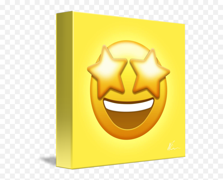Star - Wide Grin Emoji,Star Struck Emoticon Face