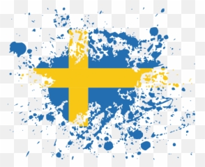 Swedish Flag Flag Art - Spain Flag Paint Splatter Emoji,Guess The Emoji A Swedish Flag And A Plane