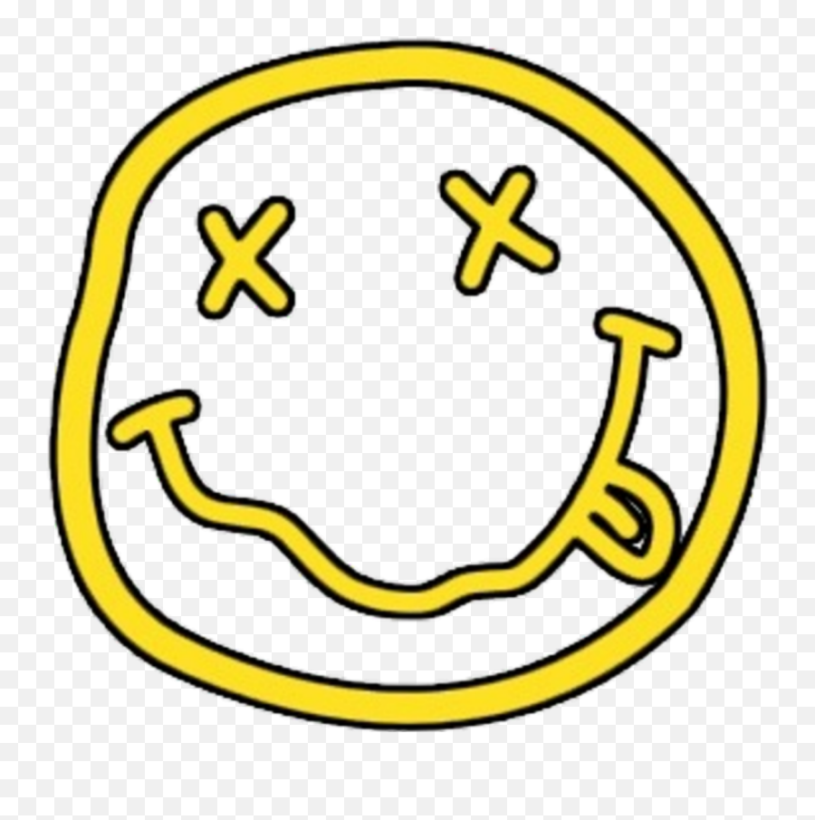 Nirvana Emoji Yellow Sticker - Nirvana Logo Png,Nirvana Emoji