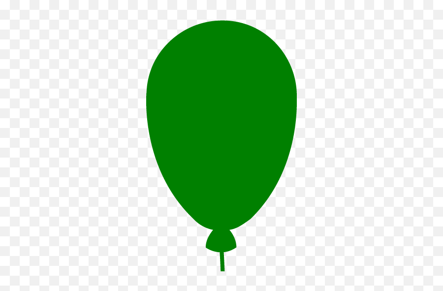 Green Balloon 8 Icon - Free Green Party Icons Icons Brown Balloon Png Emoji,Balloon Emoticon Text
