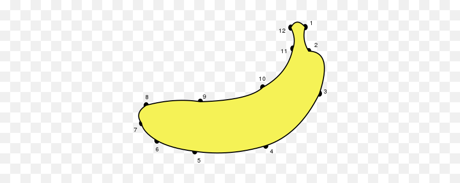 Dot To Dot Games Connect The Dots For Kids - Ripe Banana Emoji,Nasty Bananas And Pears Emoticons