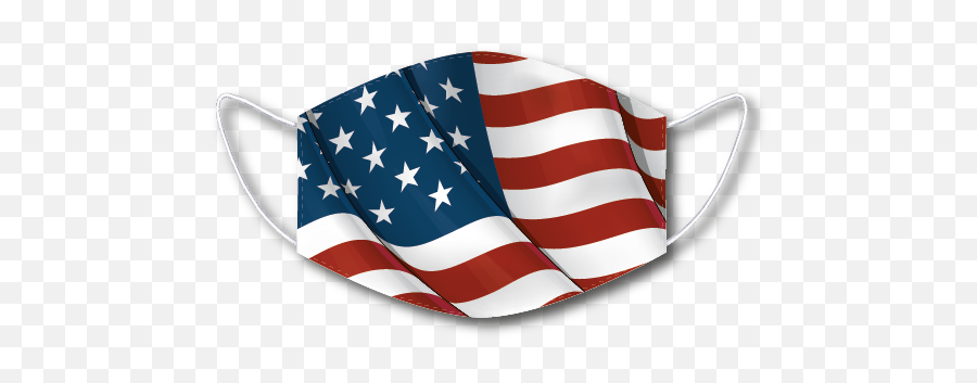 Face Masks U2013 American Mask Mfg - Estados Unidos Mapa Con Bandera Png Emoji,Us Flag Emoticon