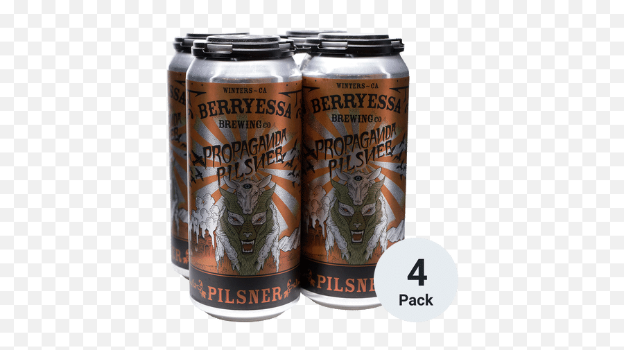 Berryessa Propaganda Pilsner - Full Circle Felling Stout 4pk Emoji,Propaganda Works Emotion