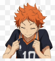 Hinata Shoyo Greeting Card - Transparent Haikyuu Hinata Shoyo Png Emoji,How To Draw Anime Emotions Samsung Note 9