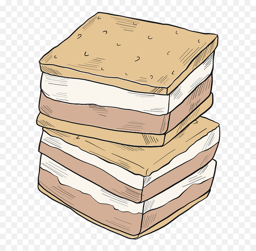 Smore Clipart - Horizontal Emoji,Smores Emoji