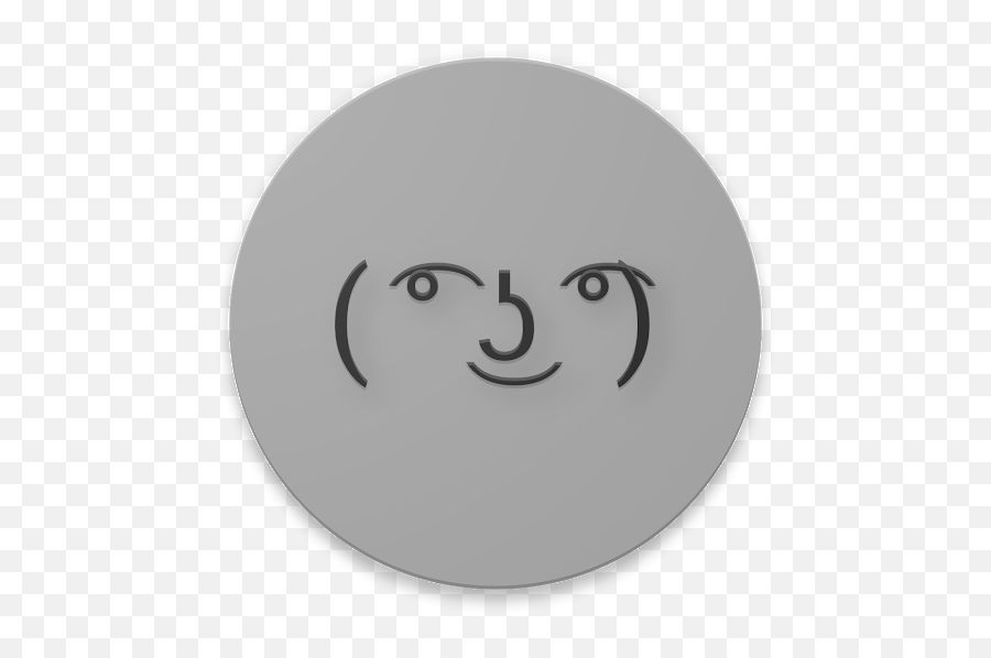 Lenny Face Necklace Circle Charm - Happy Emoji,Lenny Face Emoticon Transparent Background