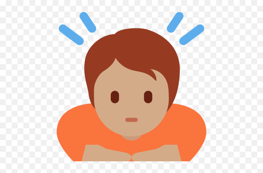 Person Bowing Deeply Tone Emoji - Dibujo De Debilidades Animados,Emojis Degins Seplt Out A K