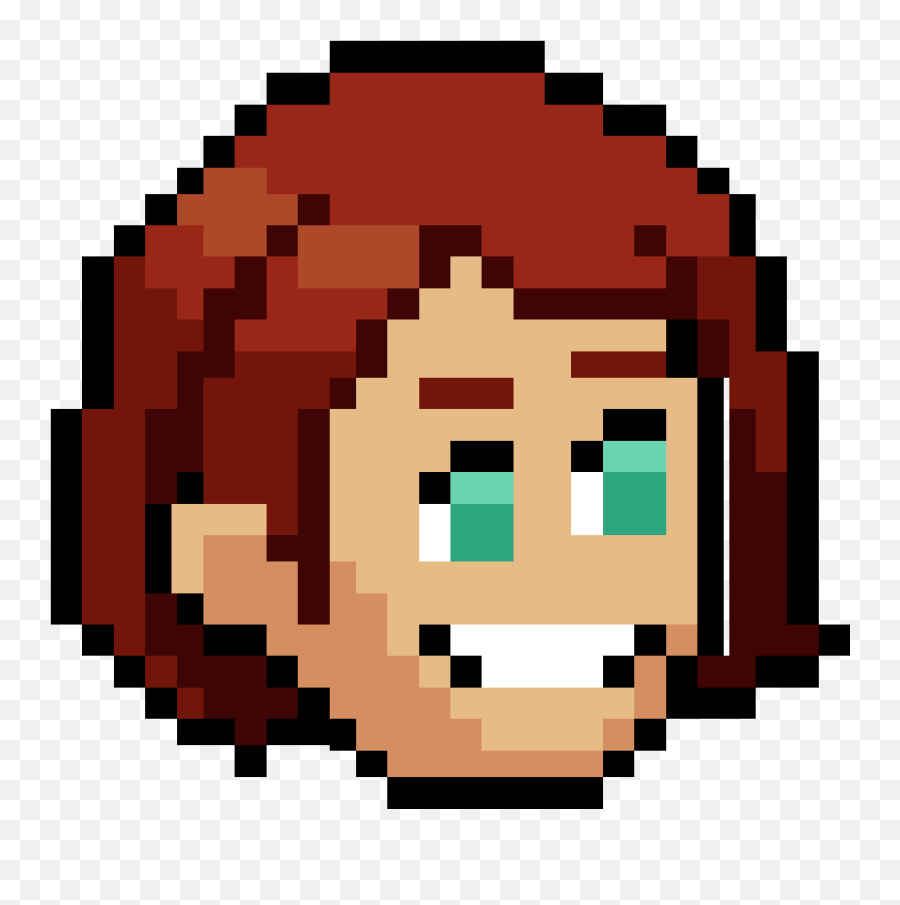 Download Short Brunette Female Hair - Angry Face Pixel Art Emoji,Code For Angry Emoticon