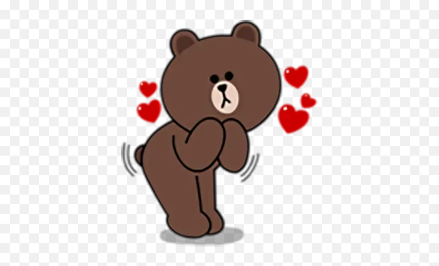 Brown Sticker Pack - Stickers Cloud Emoji,Cony Emoticon Line